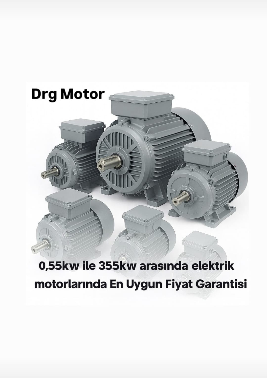 Pik Döküm Gövdeli Dayanıklı Elektrik Motorları – Uzun Ömürlü Motor DRG MOTOR,