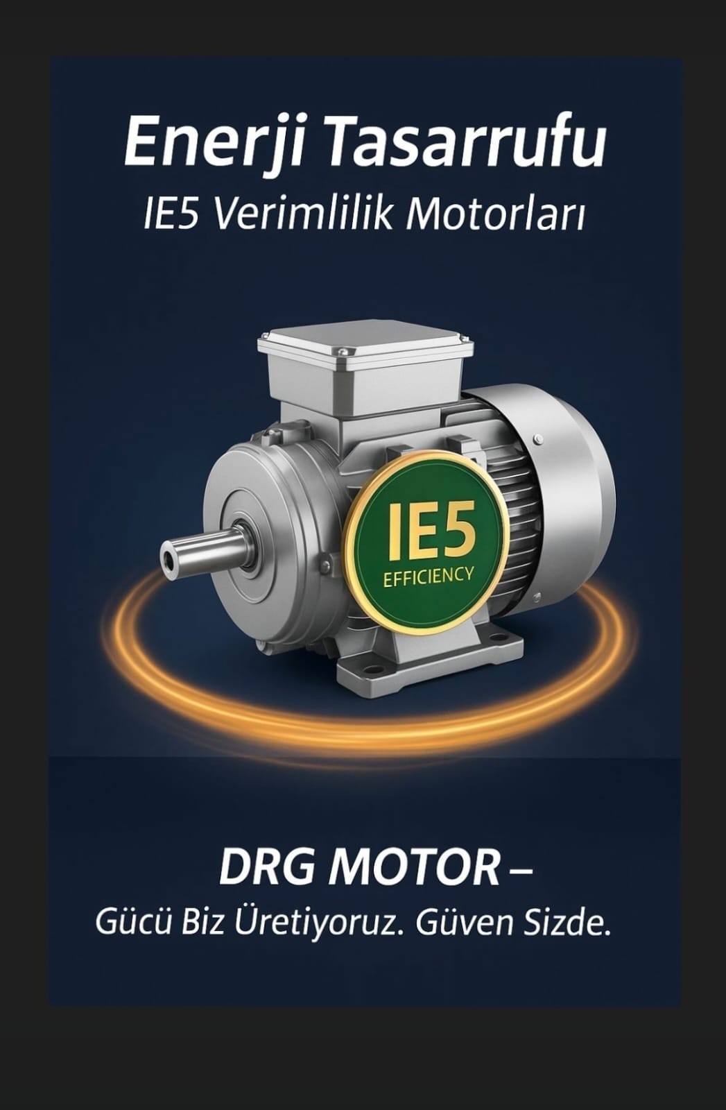 Süper Premium Yüksek Verimli IE5 Elektrik Motorları, DRG MOTOR,