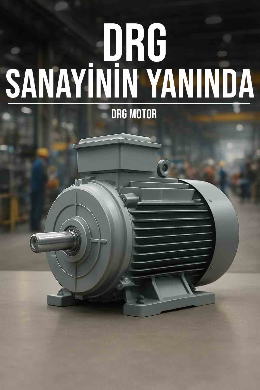 250 kW Yüksek Güçlü IE3, IE4 Enerji Sınıfı Seçenekleri İle DRG MOTOR,