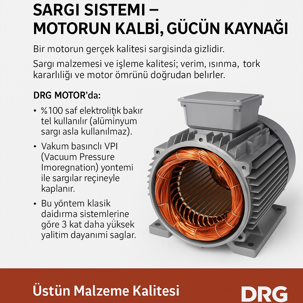 Sanayi Tipi DRG Elektrik Motorları – Her Uygulamaya Güç,