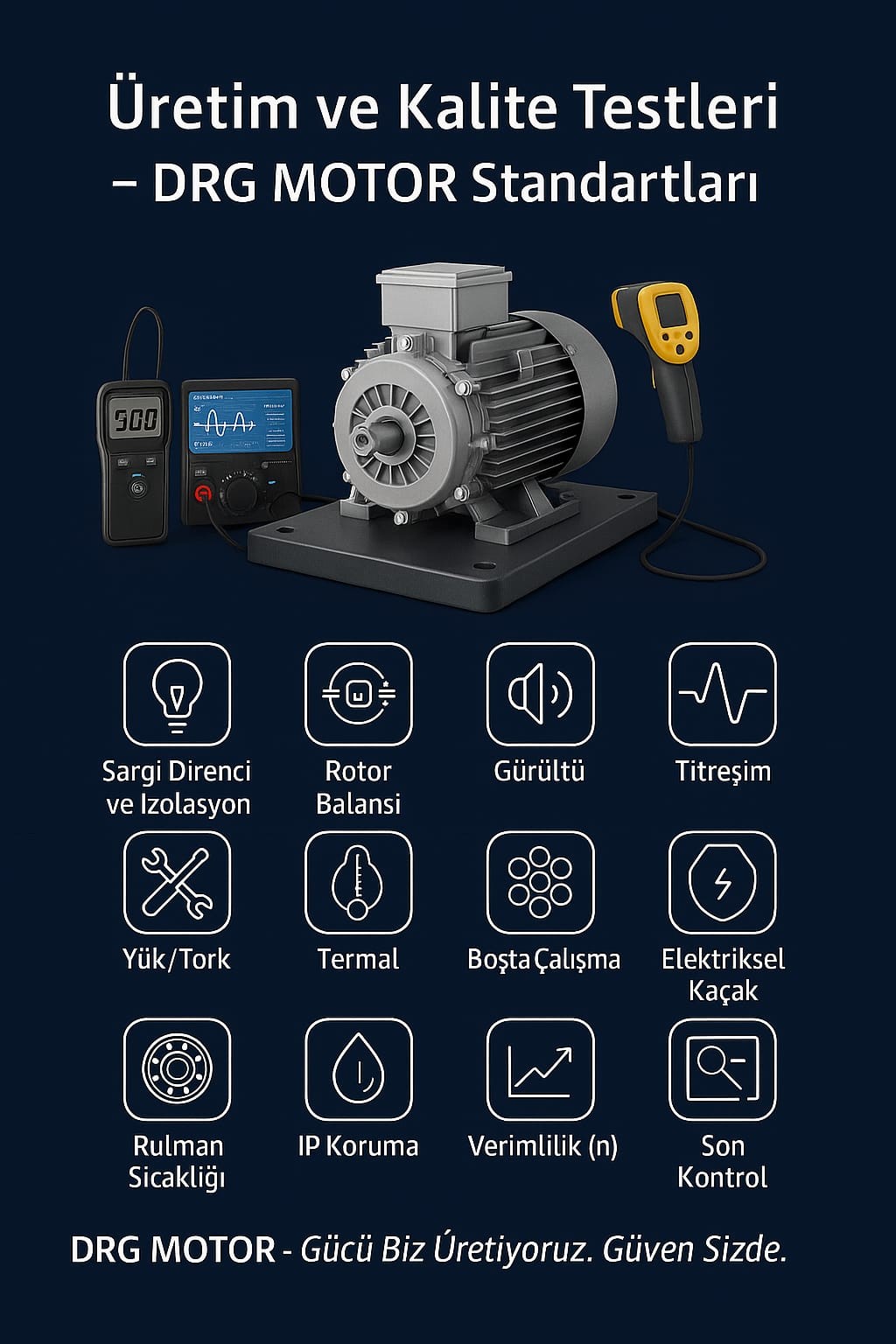 Sanayi Tipi Asenkron Motorlar - DRG Motor