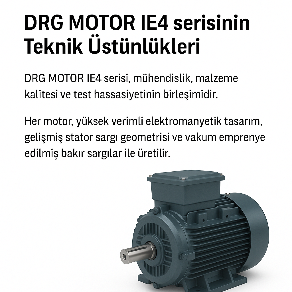 Ağır Hizmet Tipi Elektrik Motorları - DRG Motor