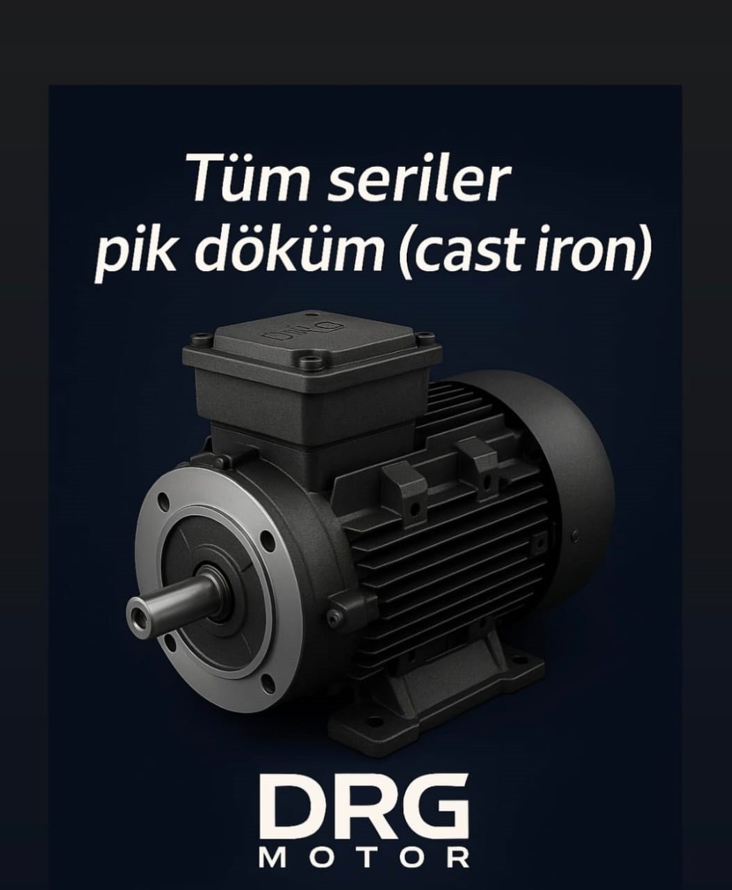 Drg Motor Pik Döküm Gövde Elektrik Motorları